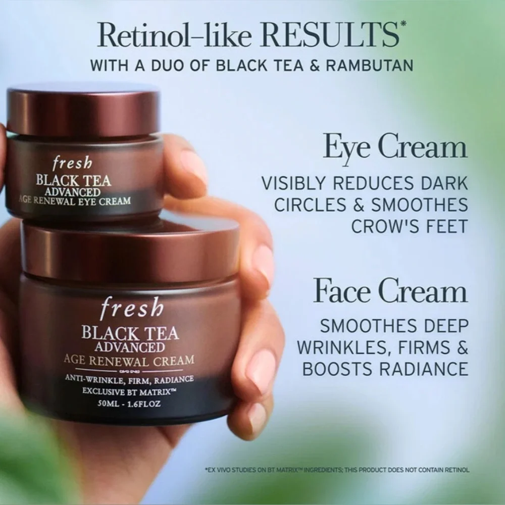 NEW Fresh Black Tea Advanced Age Renewal Eye Cream 15 mL New in box full size